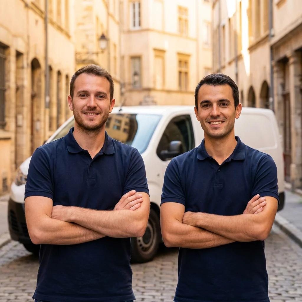 Les fondateurs de FLAVEK, techniciens certifiés basés à Lyon